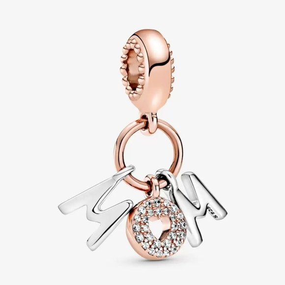 Pandora Jewelry - Pandora Mom Letters Dangle Charm _ Two-tone _ Pandora